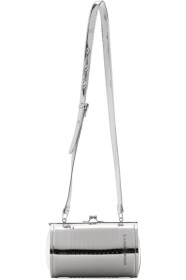 MM6 Maison Margiela - Sac en cuir verni argenté Can