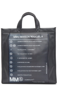 MM6 Maison Margiela - Black Logo Backpack Shopper Tote