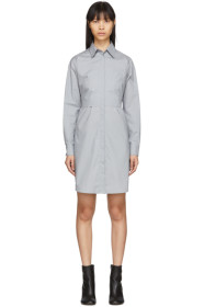 MM6 Maison Margiela - Grey Poplin Shirt Dress