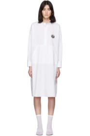 MM6 Maison Margiela - White Kangaroo Pocket Dress