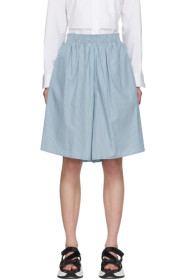 MM6 Maison Margiela - Blue Long Stripe Shorts