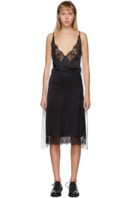 MM6 Maison Margiela - White & Black Back Panel Slip Dress