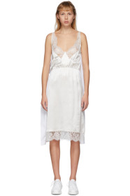 MM6 Maison Margiela - White Back Panel Slip Dress