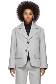 MM6 Maison Margiela - Blazer surdimensionné gris