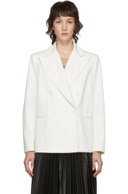 MM6 Maison Margiela - Blazer en denim blanc