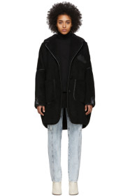 MM6 Maison Margiela - Manteau surdimensionné noir Sartorial