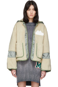 MM6 Maison Margiela - Beige & Khaki Sherpa Fleece Jacket