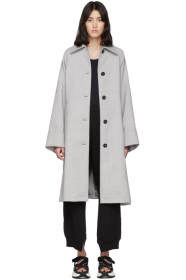 MM6 Maison Margiela - Trench en laine gris
