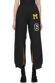 MM6 Maison Margiela - Black Patch Split Seam Lounge Pants