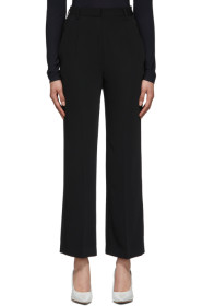 MM6 Maison Margiela - Black Straight High-Waist Trousers