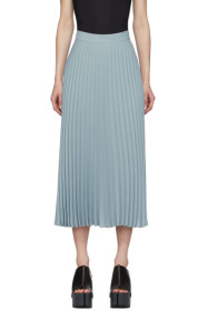 MM6 Maison Margiela - Blue Pleated Skirt
