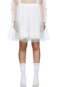 MM6 Maison Margiela - White Tulle Skirt