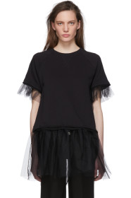 MM6 Maison Margiela - 黑色薄纱上装