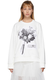 MM6 Maison Margiela - Off-White Graphic Sweatshirt