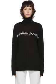 MM6 Maison Margiela - 黑色徽标高领衫