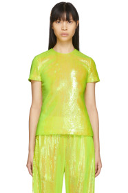 MM6 Maison Margiela - Yellow Sequin Blouse