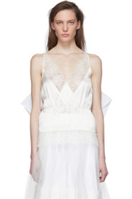 MM6 Maison Margiela - White Slip Tank Top