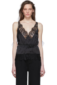 MM6 Maison Margiela - Black & White Slip Tank Top