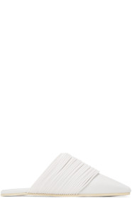 MM6 Maison Margiela - White Multi Strap Slip-On Loafers