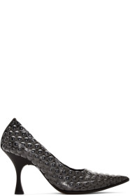 MM6 Maison Margiela - Black Bubble Wrap Heels