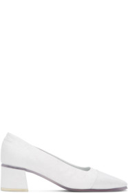 MM6 Maison Margiela - White Transparent Sole Heels
