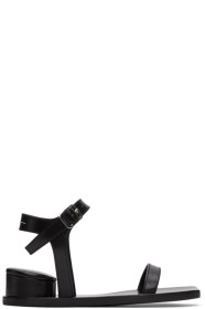 MM6 Maison Margiela - Black Cushion Heel Sandals