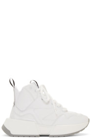 MM6 Maison Margiela - White Padded High-Top Sneakers