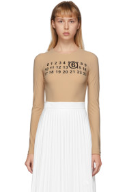MM6 Maison Margiela - 驼色徽标连体衣