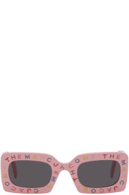 Marc Jacobs - 粉色 The Logo 方框太阳镜