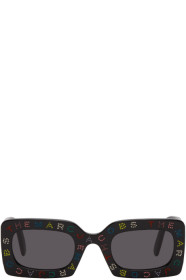 Marc Jacobs - Black 'The Logo' Rectangular Sunglasses
