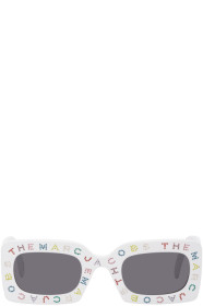 Marc Jacobs - 白色 The Logo 方形太阳镜
