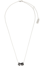 Marc Jacobs - Silver 'The Toy Blocks' Pendant Necklace