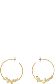 Marc Jacobs - Boucles d'oreilles à anneaux dorées Small édition New York Magazine