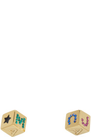 Marc Jacobs - 金色 Toy Blocks 耳钉