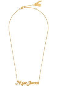 Marc Jacobs - 金色 New York Magazine 联名 The Nameplate Pendant MJ 项链
