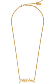 Marc Jacobs - 金色 New York Magazine 联名 The Nameplate Pendant MJ 项链