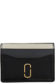 Marc Jacobs - Porte-cartes noir et gris Snapshot