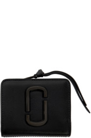 Marc Jacobs - Portefeuille noir Mini Snapshot Compact