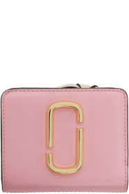 Marc Jacobs - Portefeuille rose Mini Snapshot Compact
