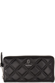 Marc Jacobs - Black Quilted Softshot Standard Wallet