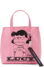 Marc Jacobs - Cabas rose 'The Mini Tag' édition Peanuts