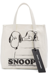 Marc Jacobs - Cabas blanc cassé 'The Mini Tag' édition Peanuts