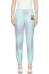 Marc Jacobs - Pantalon de survêtement mauve et vert 'The Airbrushed'
