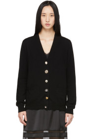 Marc Jacobs - Cardigan noir 'The Jewelled Button'
