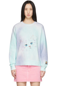Marc Jacobs - Pull molletonné mauve et multicolore 'The Airbrushed'