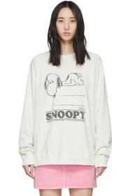 Marc Jacobs - Pull molletonné blanc cassé Snoopy édition Peanuts