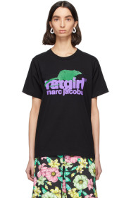Marc Jacobs - T-shirt noir 'Rat Girl' édition Stray Rats