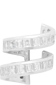 Alan Crocetti - Silver Encrusted Double Spiral Single Ear Cuff