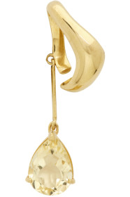 Alan Crocetti - Bijou d'oreille doré et jaune Citrine Alien exclusif à SSENSE