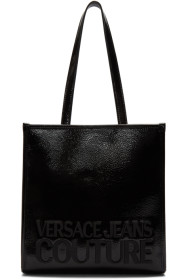 Versace Jeans Couture - Black Patent Logo Tote